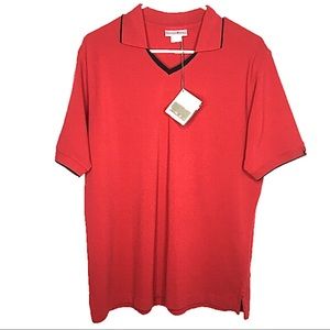 Cutter and Buck Red V-neck Large Laidies